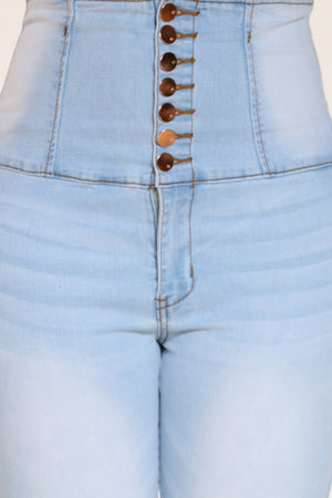 7 button jeans