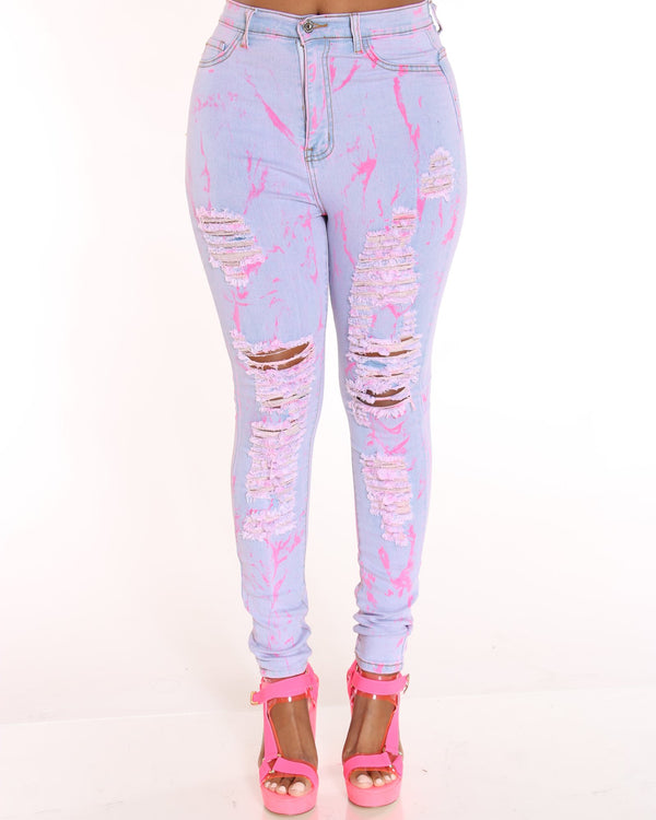 splatter paint jeans womens