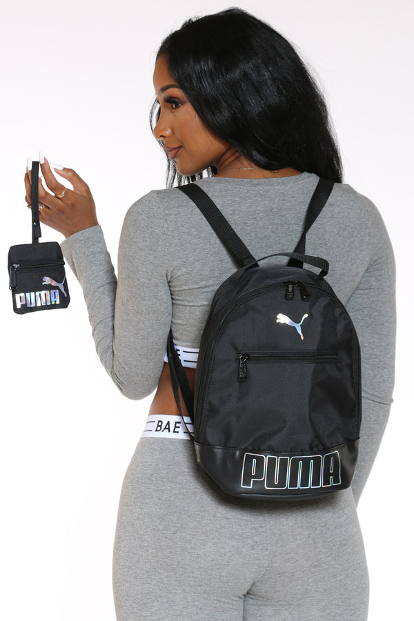 women's mini backpack black