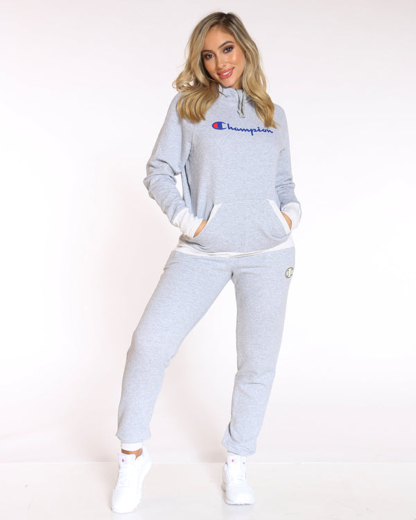 Women's Champion Powerblend Graphic Hoodie - Heather Grey | V.I.M – VIM  Stores