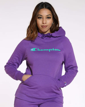 champion hoodie women's purple