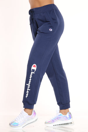 Women's Champion Powerblend Fleece Jogger - Navy | VIM – VIM Stores