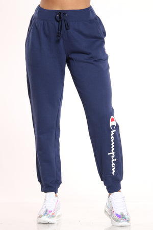 navy blue champion joggers