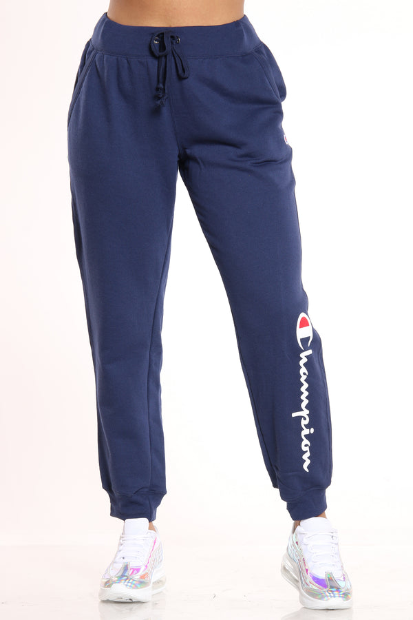 navy blue champion sweatpants womens