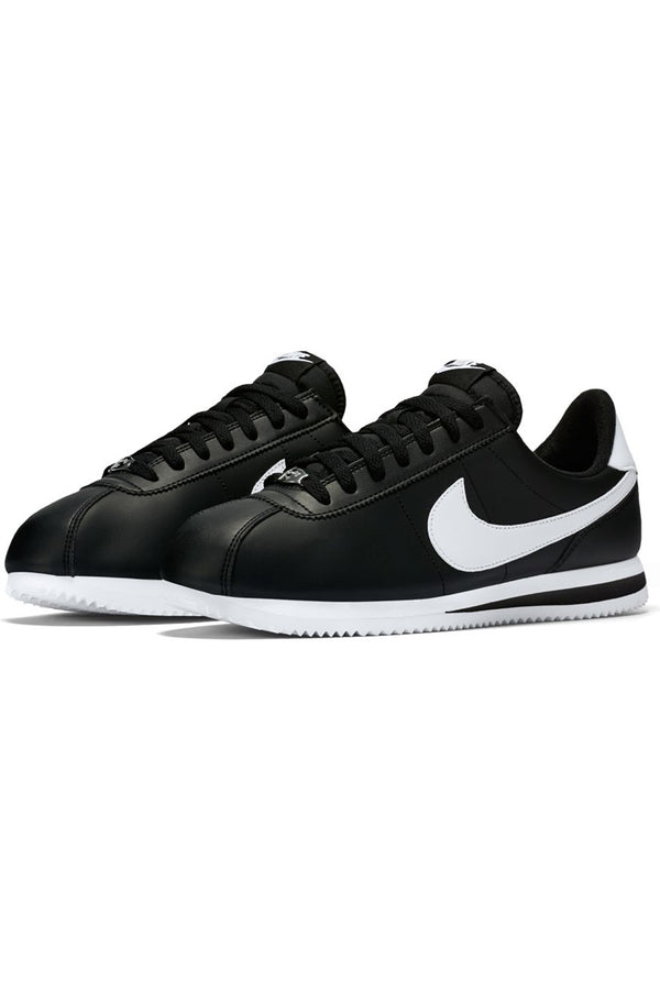 nike cortez black and white mens