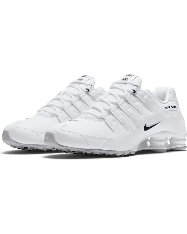 all white nike shox mens