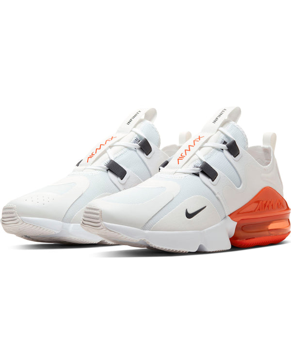 grey and orange sneakers