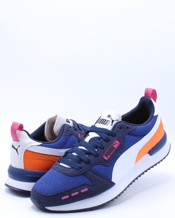 puma kor sneakers black orange