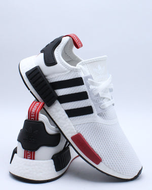 nmd white black red