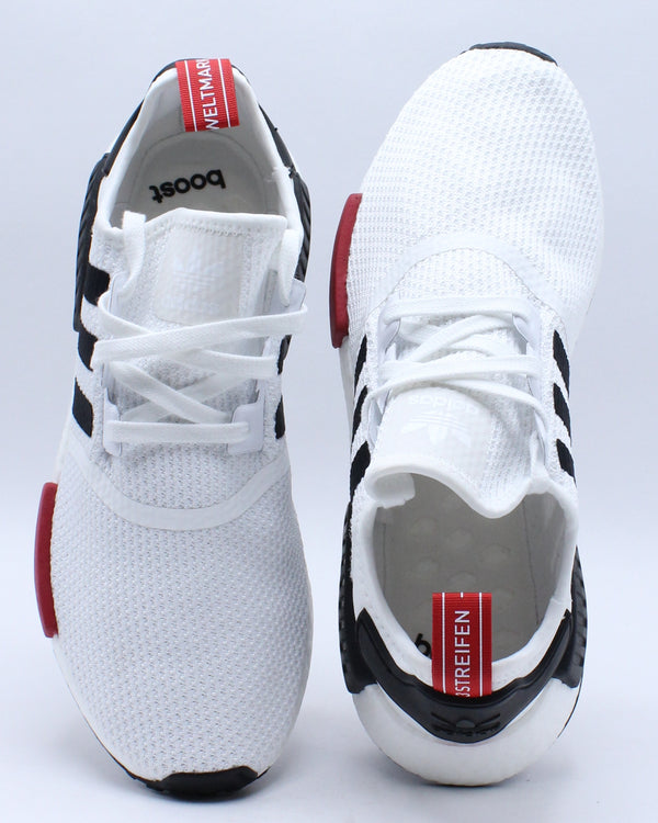 nmd r1 white white black