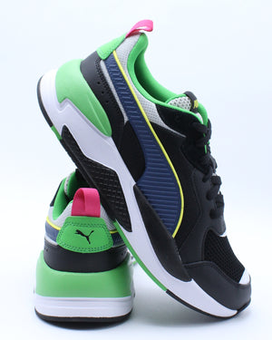 black and green puma shoes