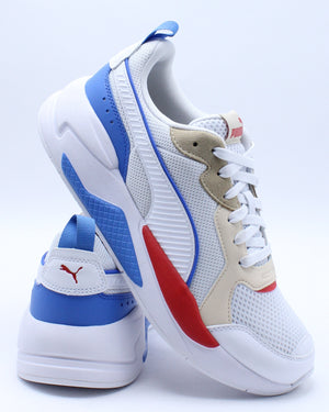 white blue puma shoes