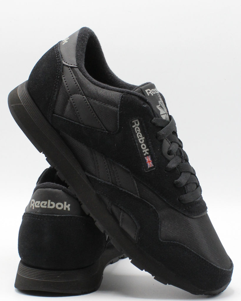 reebok black nylon