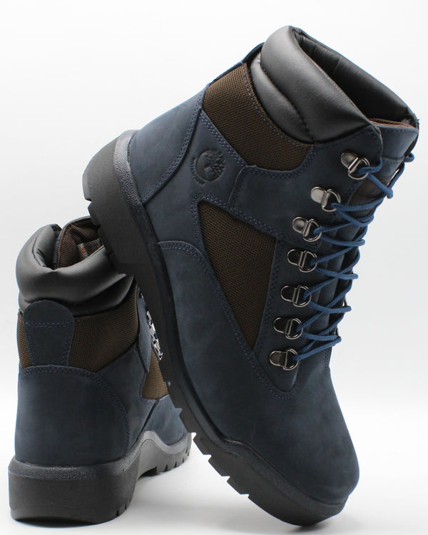 timberland 6 inch field boots navy