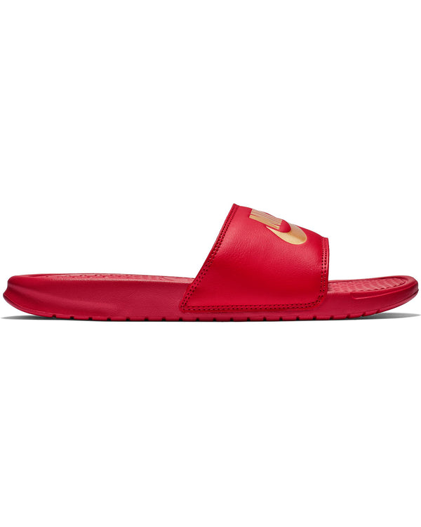 nike slides maroon gold