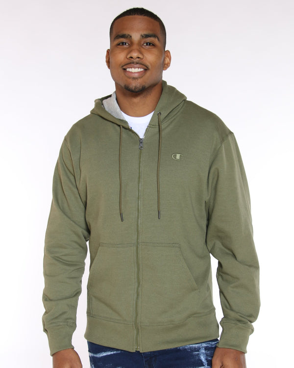 champion jacket mens olive