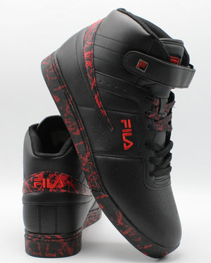 black and red fila