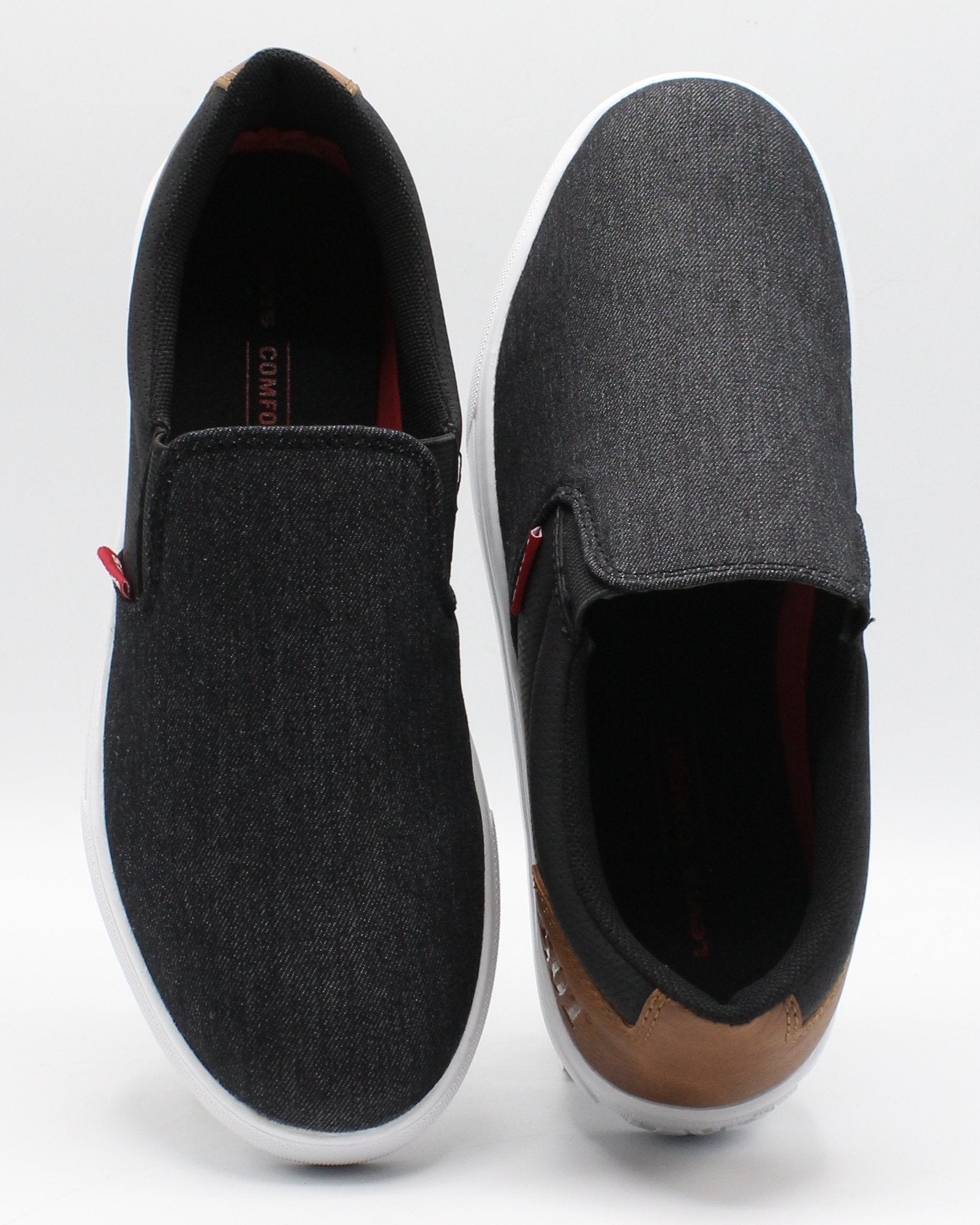 LEVI'S Men's Jeffrey 501 Slip On Sneaker - Black | VIM – VIM Stores