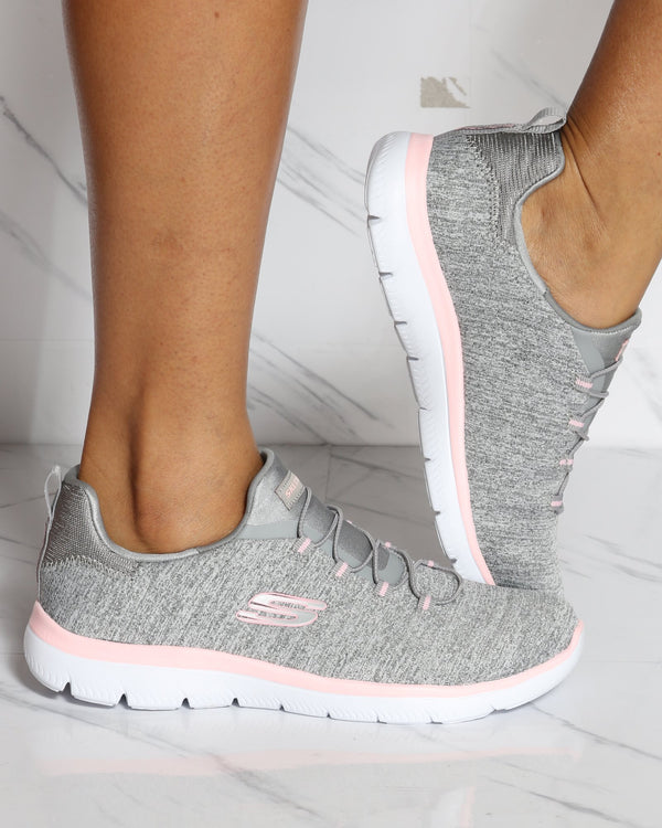 women's gray skechers