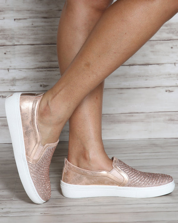 rose gold skechers shoes