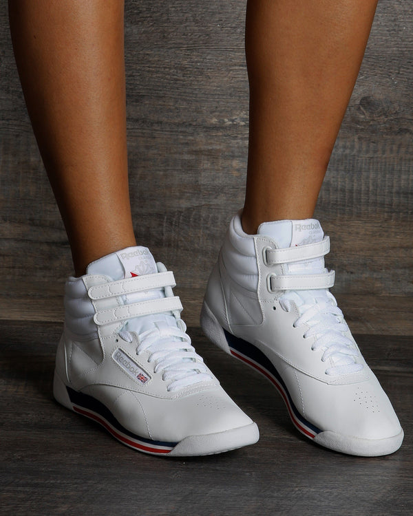 reebok freestyle hi womens red