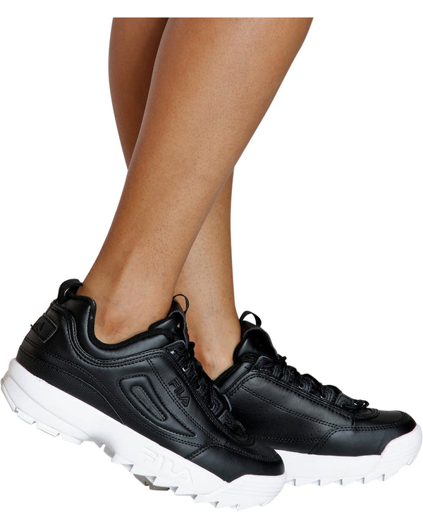 fila disruptor sneakers in black