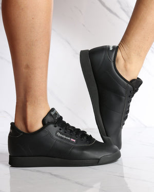 reebok black princess sneakers