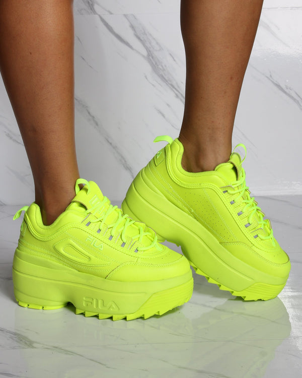 yellow fila disruptor 2 womens