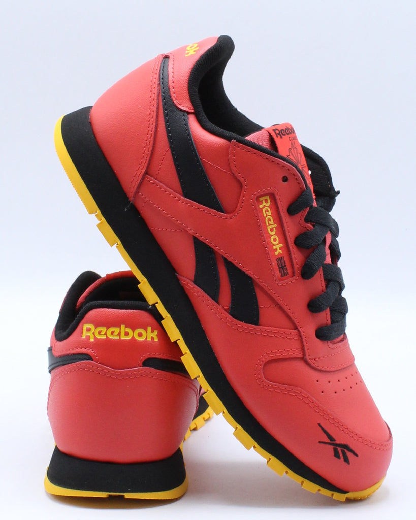 reebok classic red and black