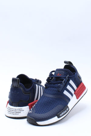 NMD R1 Shoe (Pre School) - Navy White 