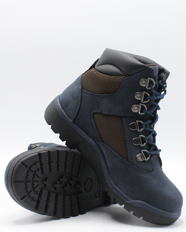 timberland navy blue field boots