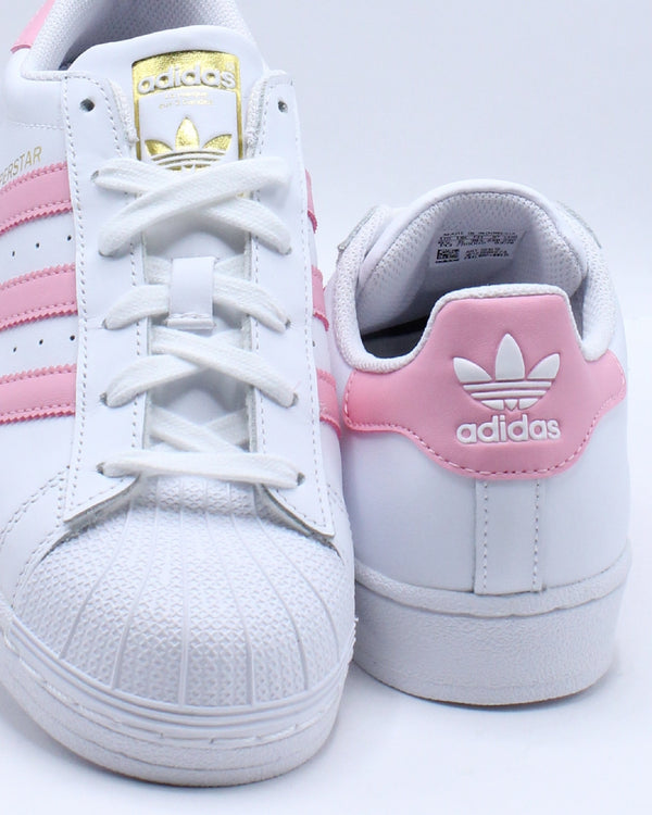 adidas superstar grade school white