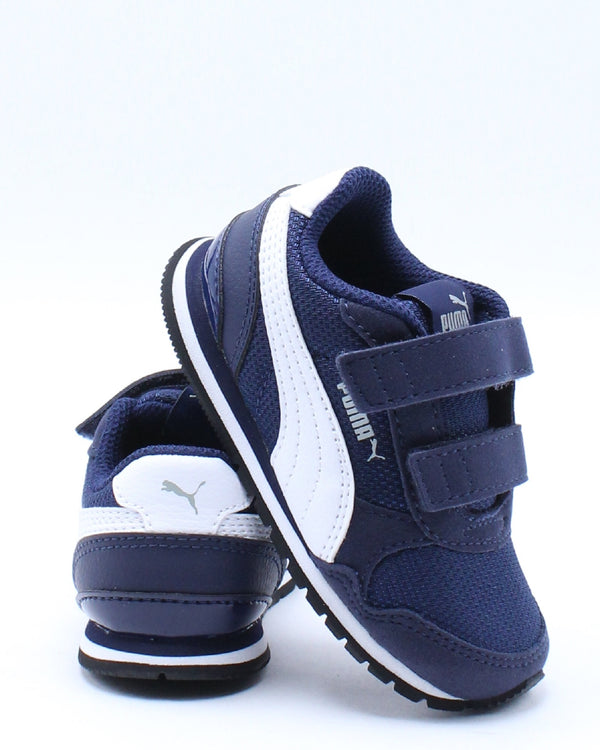 blue and white puma sneakers