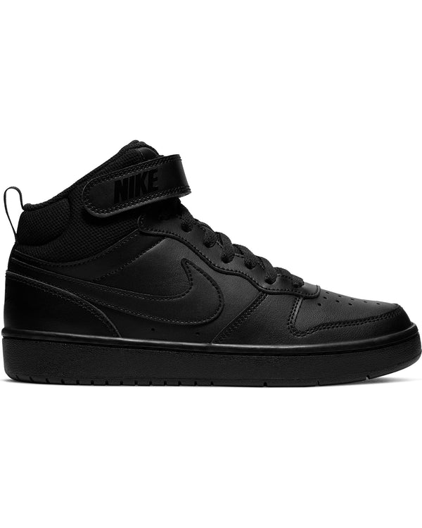 nike court borough mid 2 black and white