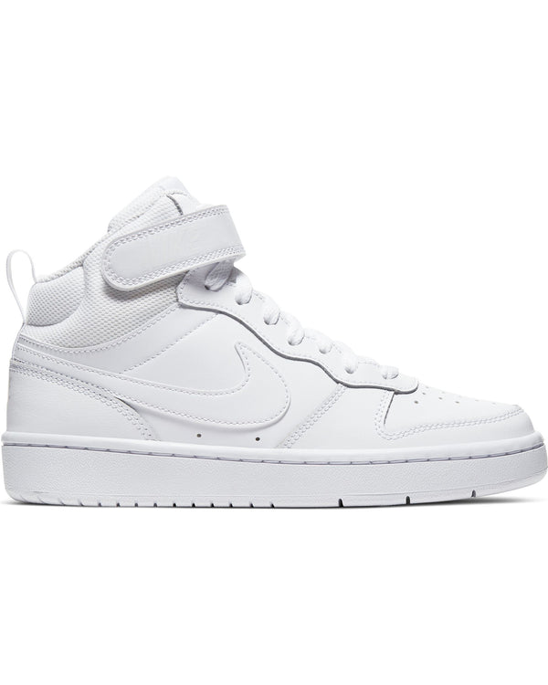 Nike Court Borough Mid 2 Sneaker Grade School White V I M Vim Stores