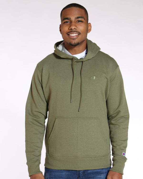 olive champion hoodie