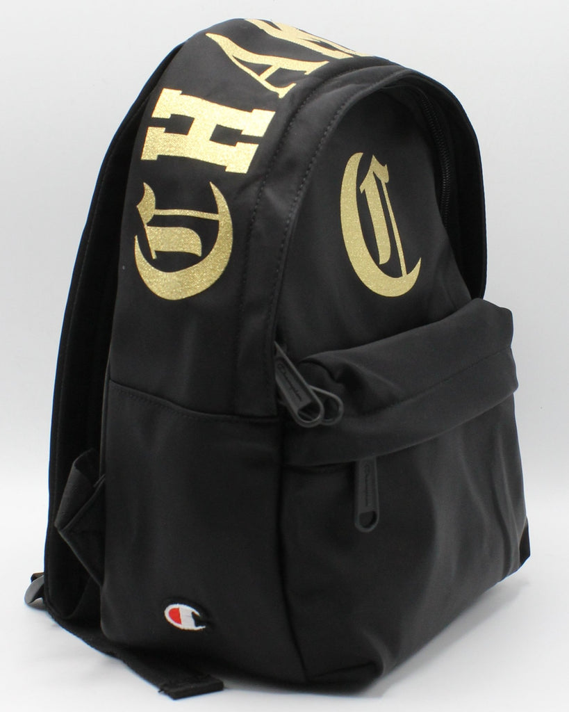 champion black and gold backpack