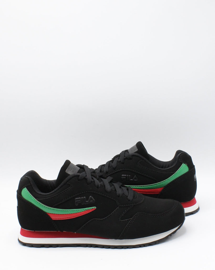 fila black and green shoes