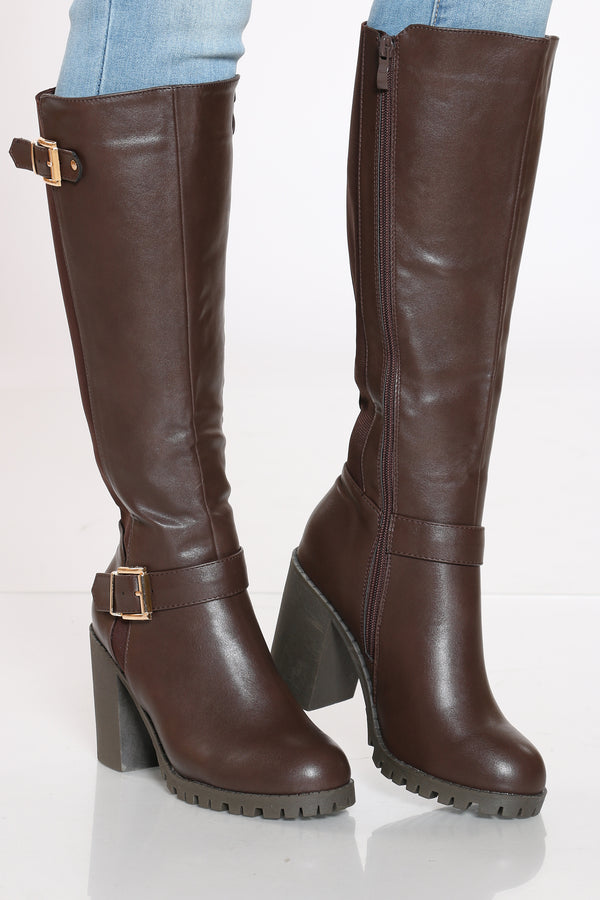 stretch back riding boots