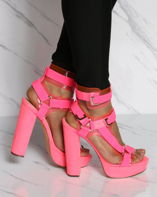 Women's Glamorous Platform Chunky Heel 