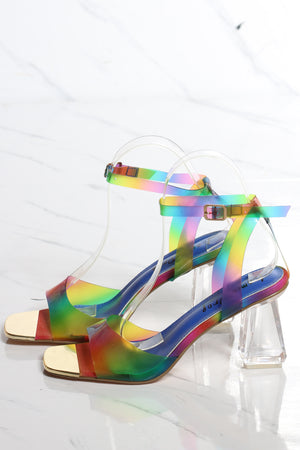 women's lucite shoes