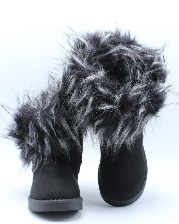 Girls Fur Winter Kids Boot (Pre School 