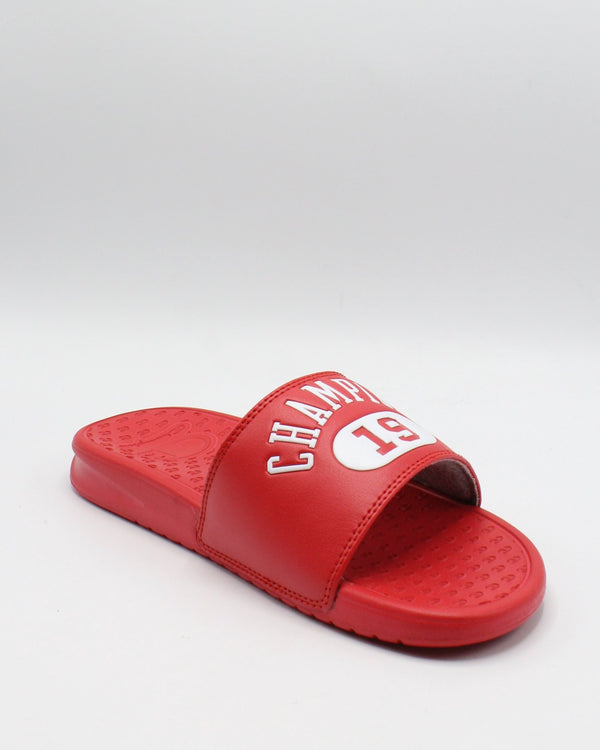 champion red sandals