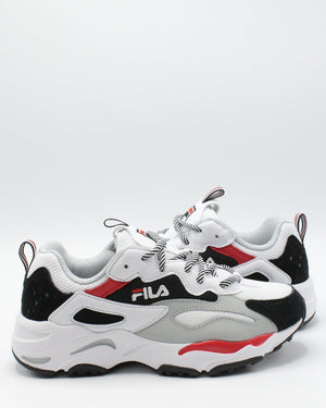 fila white black and red