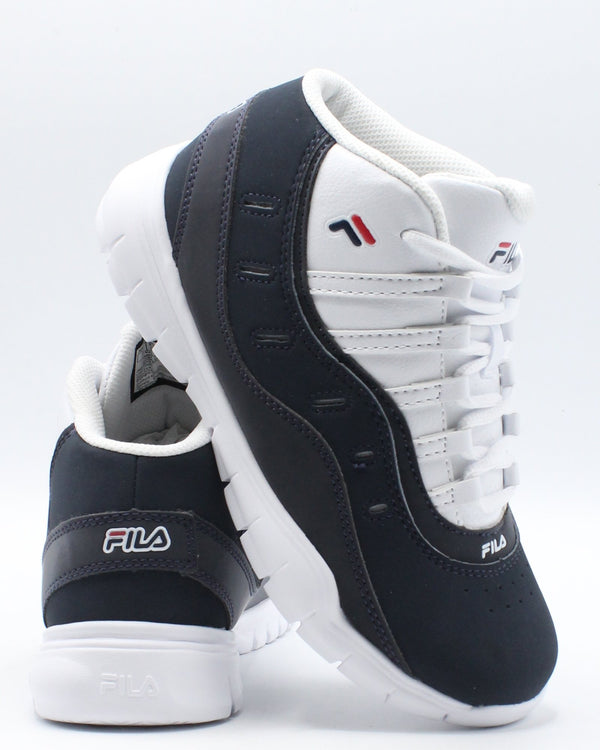 fila white navy red