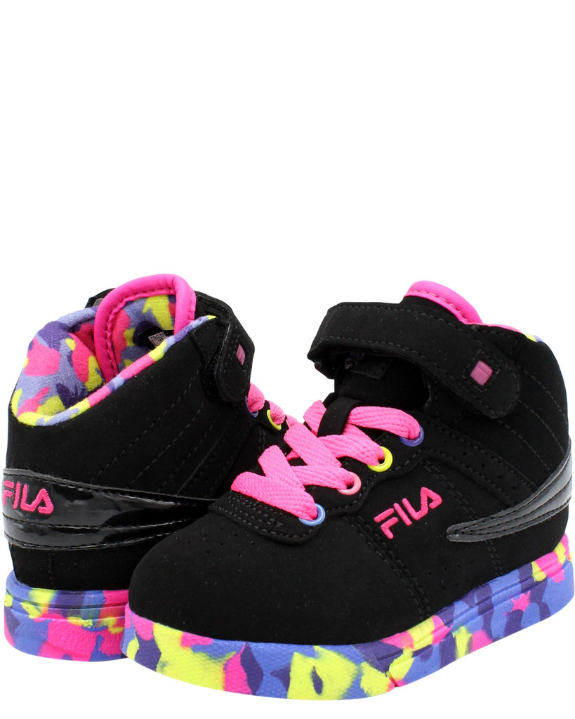 Kid's FILA Vulc 13 Mashup Sneaker (Toddler) - Black - VIM