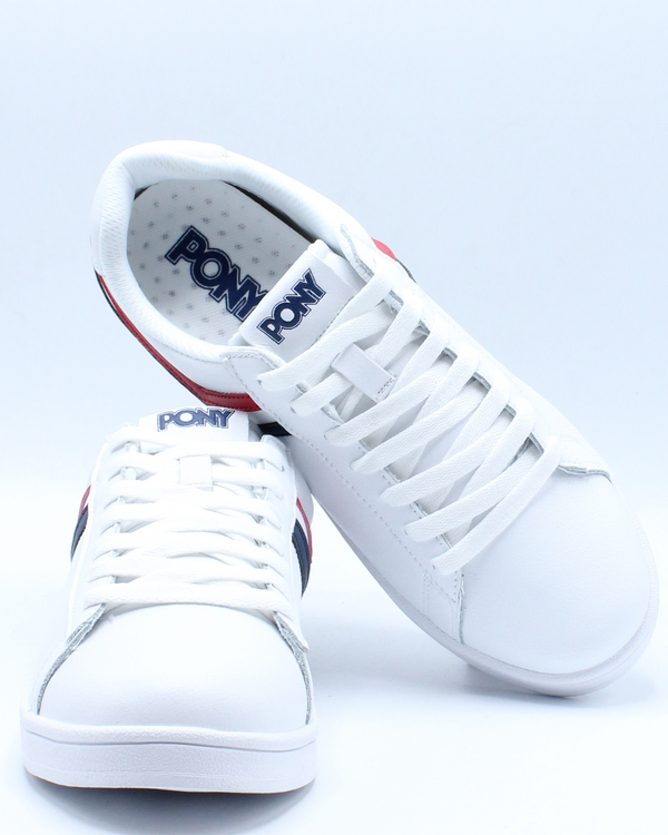 mens navy blue leather sneakers