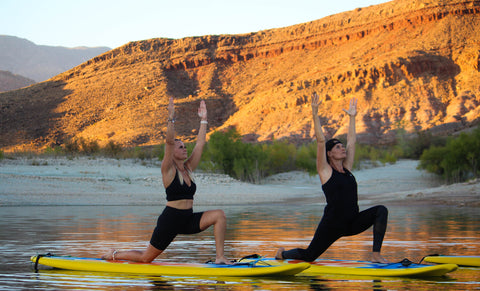 Yoga on the lake