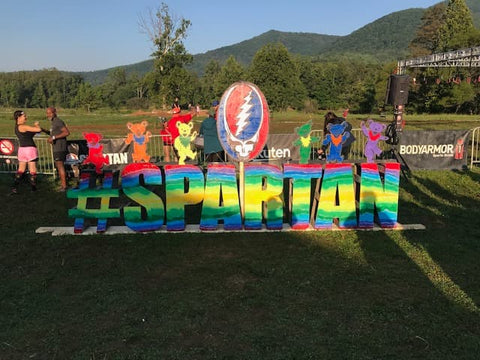 spartan sprint asheville nc - rainbow sign