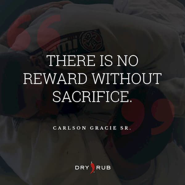 fitness quote - no reward without sacrifice